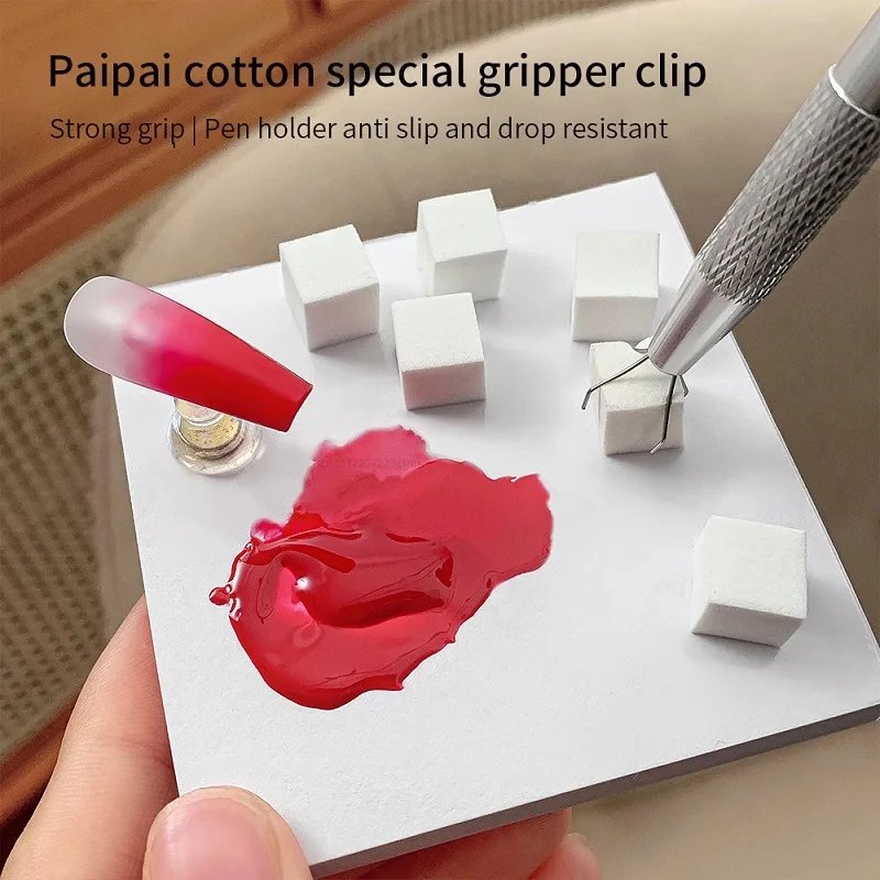 50Pcs Square Nail Art Sponge Set Gradient Nail Brushes Gel Polish Design Nail Sponge Grab Pen Manicure Supplies 229w