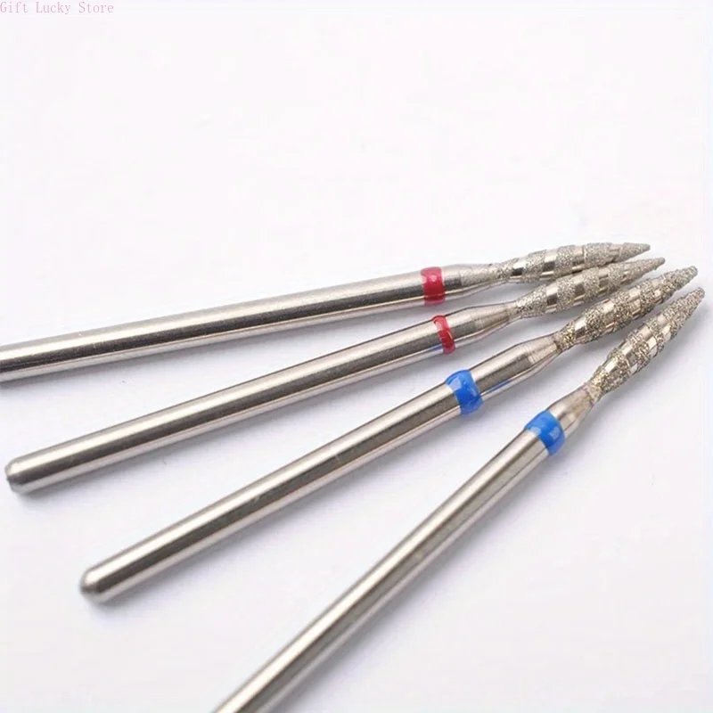 1/2Pcs/Box Tornado Flame Diamond Nail Drill Bit Milling Cutters Pedicure Diamond Burrs for Electric Polisher Accessories Tools 1/2Pcs/Box Tornado Flame Diamond Nail Drill Bit Milling Cutters Pedicure Diamond Burrs for Electric Polisher Accessories Tools