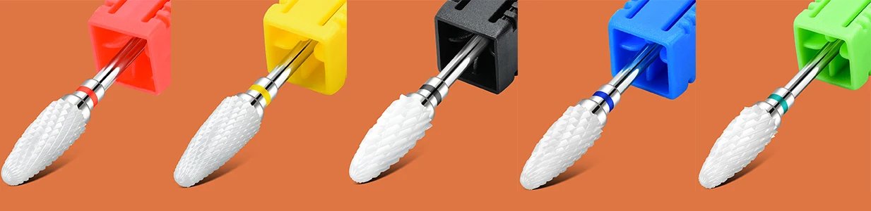 67 Types Carbide Milling Cutter Ceramic Nail Drill Bit For Electric Manicure Drills Manicure Gel Polish Remover Nail Art Tools