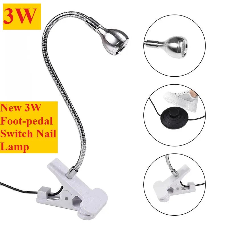 Nail Dryer Light UV Nail lamp 395nm Wavelength Clip-on Desk Mini USB For Gel Nails ongle Manicure Salon Tools