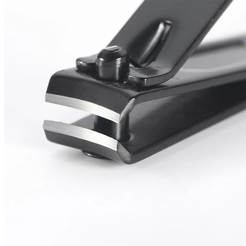 1PC Black Nail Clippers Stainless Steel Nail Cutter Thick Scissor Plier Toenail Fingernail Professional Manicure Trimmer NailArt