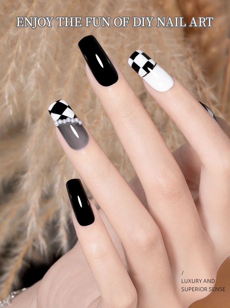 RSNAIL Nail Art Brush Checker Nail Drawing Painting Line Brush Nail Art Tool Acrylic Painting Brushes DIY Design Manicure Tools