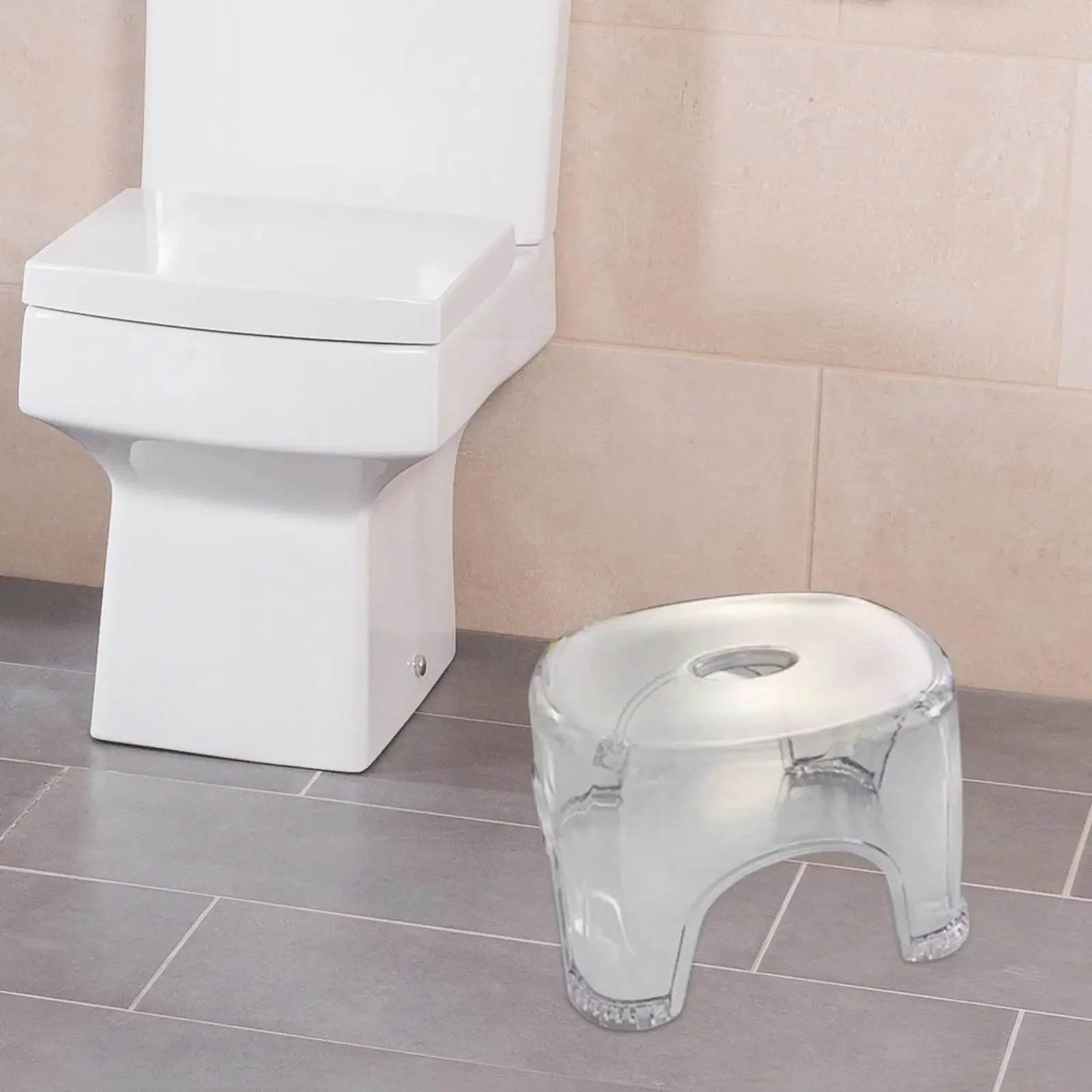 Acrylic Bathroom Shower Non-slip Stool Transparent Small Low Stool for Kids Home Living Room Bathroom Simple Modern Furniture - Image 5
