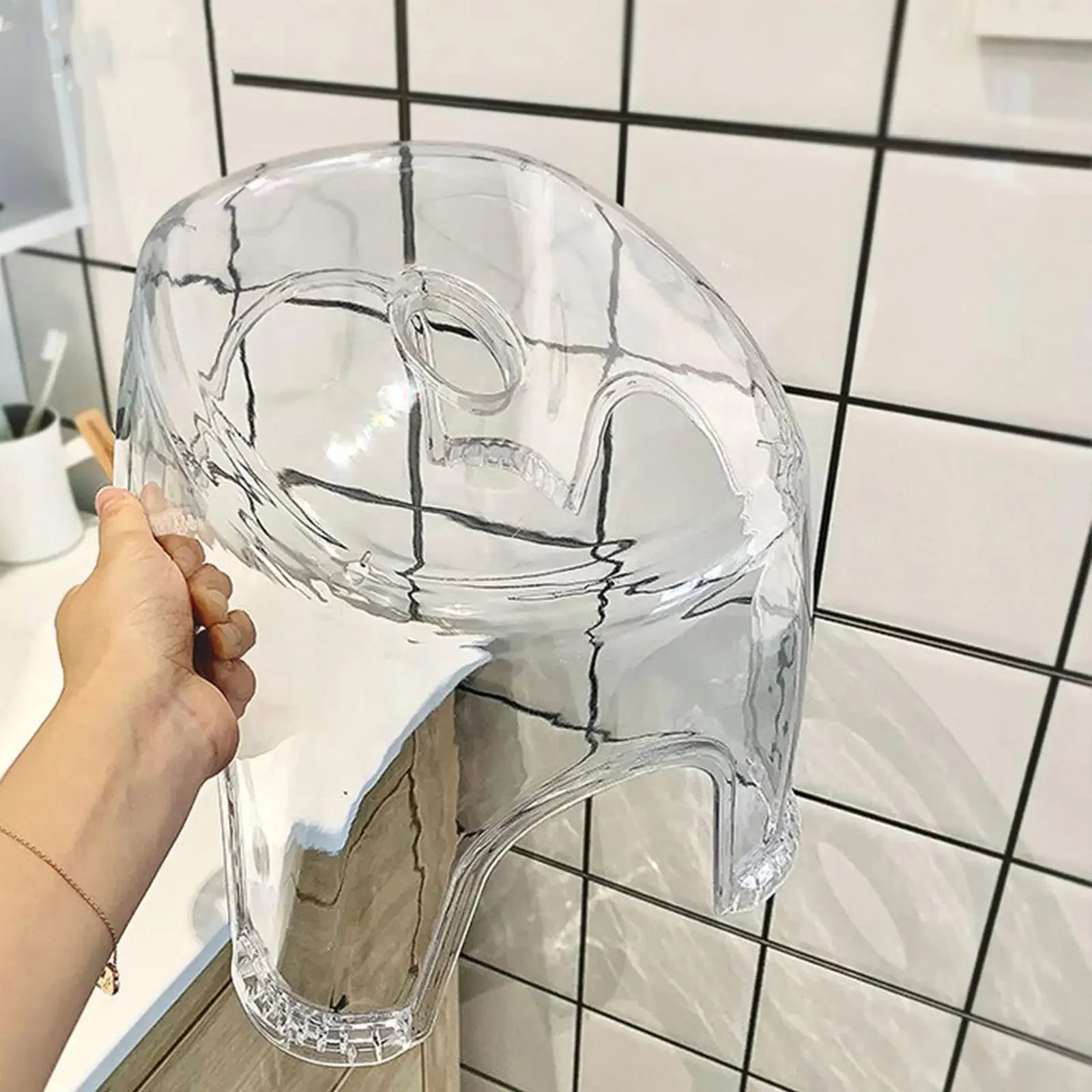 Acrylic Bathroom Shower Non-slip Stool Transparent Small Low Stool for Kids Home Living Room Bathroom Simple Modern Furniture - Image 2