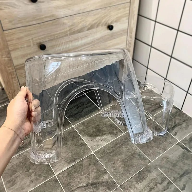 Acrylic Bathroom Shower Non-slip Stool Transparent Small Low Stool for Kids Home Living Room Bathroom Simple Modern Furniture Acrylic Bathroom Shower Non-slip Stool Transparent Small Low Stool for Kids Home Living Room Bathroom Simple Modern Furniture