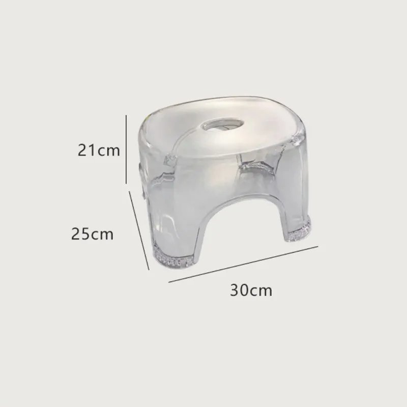 Acrylic Bathroom Shower Non-slip Stool Transparent Small Low Stool for Kids Home Living Room Bathroom Simple Modern Furniture Acrylic Bathroom Shower Non-slip Stool Transparent Small Low Stool for Kids Home Living Room Bathroom Simple Modern Furniture