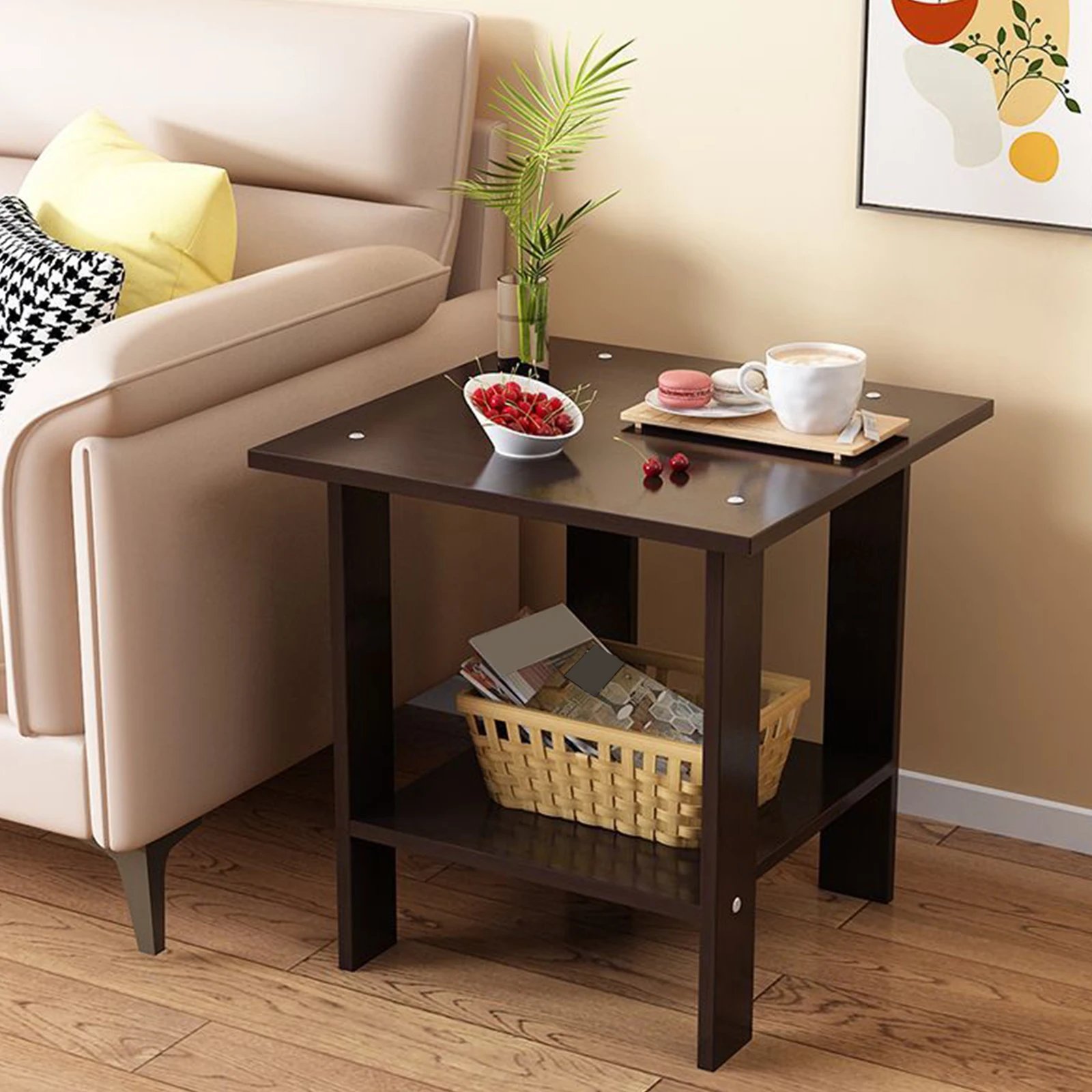 Simple Bedside Table Wooden Double Layers Solid Wood Nightstands Night Table For Table Sofa Side Table Home Furniture Simple Bedside Table Wooden Double Layers Solid Wood Nightstands Night Table For Table Sofa Side Table Home Furniture