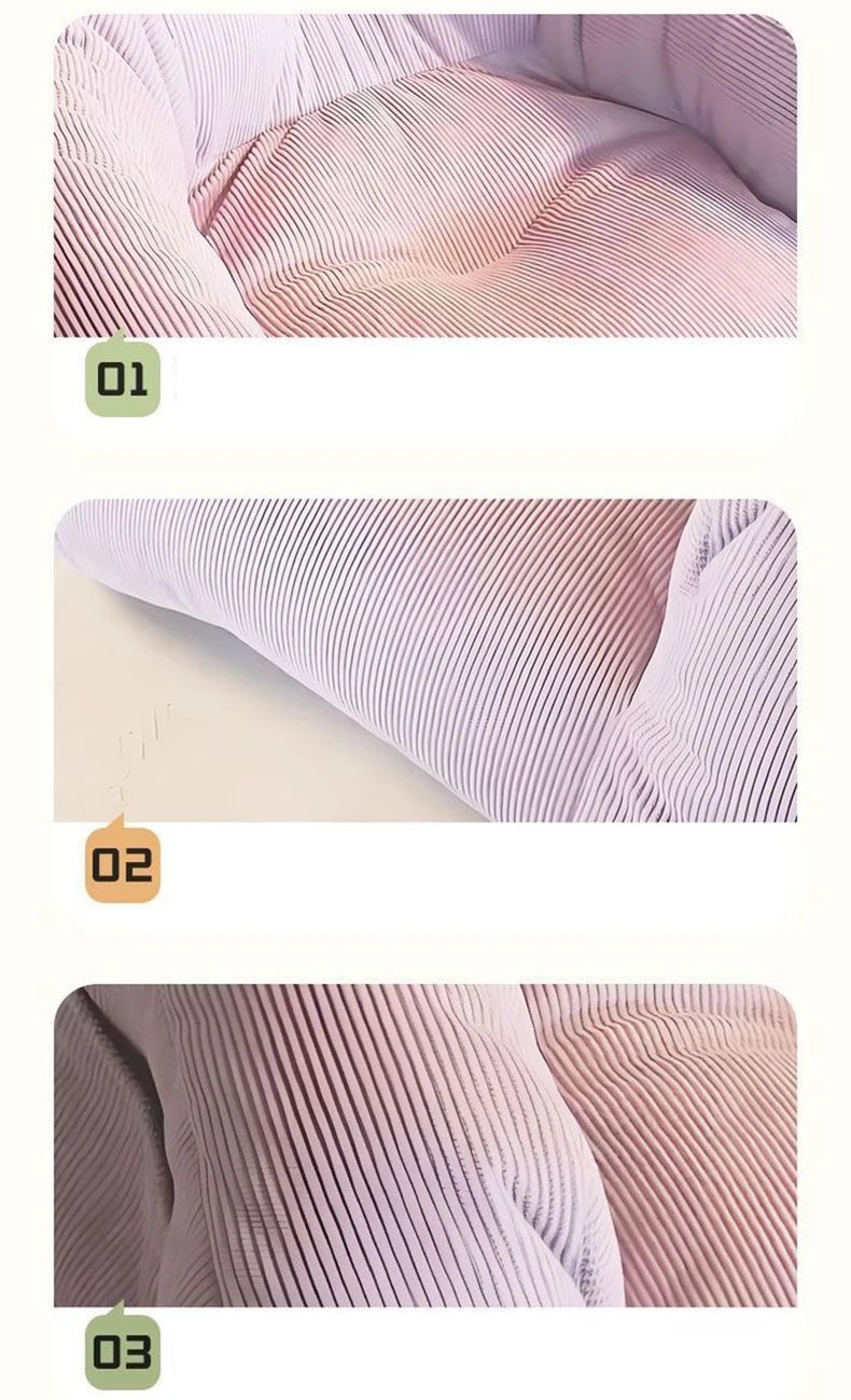 Single Fabric Bean Bag Sofa with Cotton Filler for Living Room 1 Person Cozy Chair Pouf Puff Couch Tatami Furniture