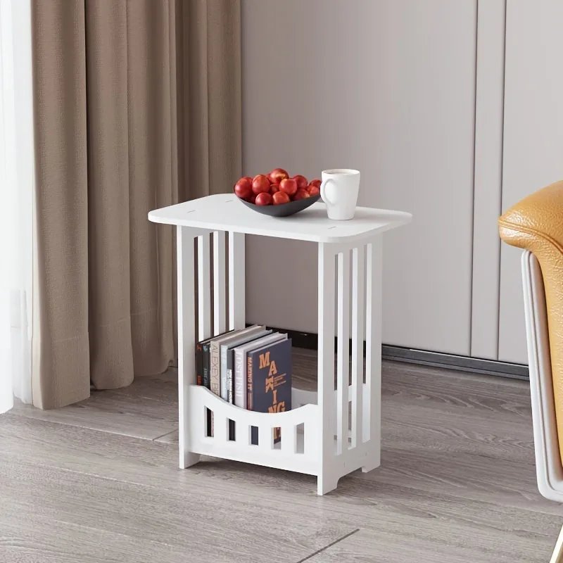 Modern Nordic Storage Side Table Small Coffee Table Bedside Cabinet Mini End Table Nightstand for Living Room Bedroom Furniture - Image 4
