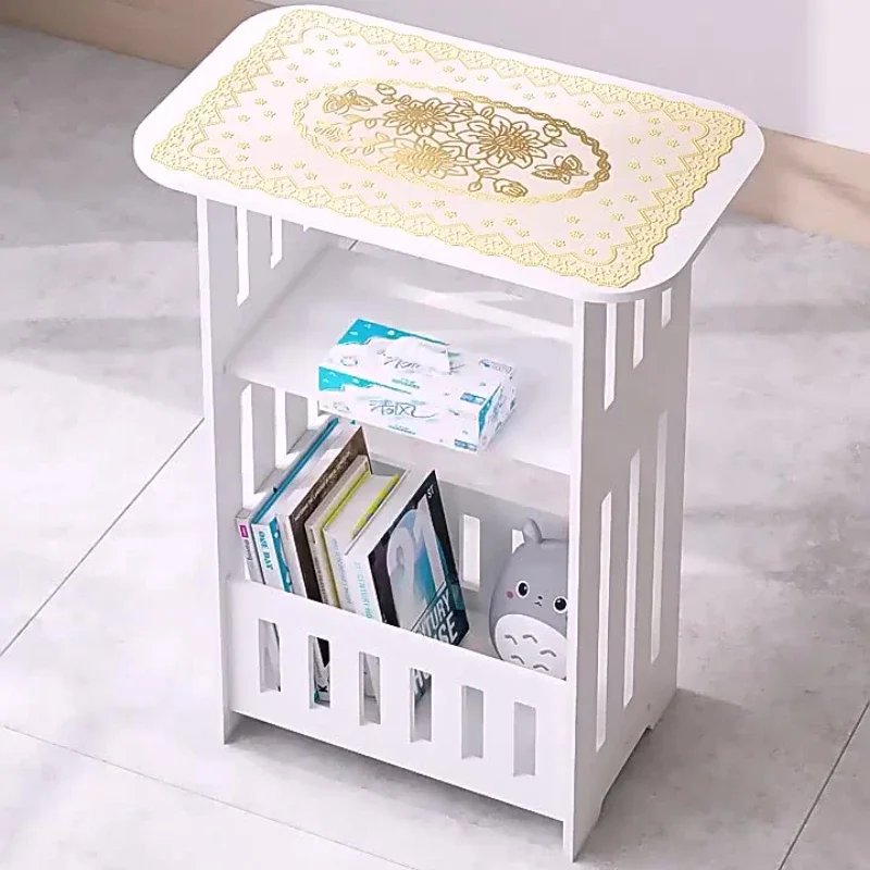 Modern Nordic Storage Side Table Small Coffee Table Bedside Cabinet Mini End Table Nightstand for Living Room Bedroom Furniture - Image 6