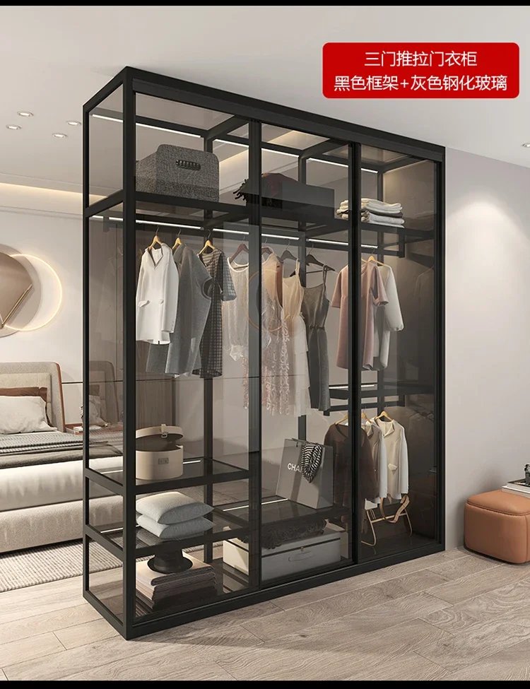 Living Room Bedroom Closet Storage Clothes Cupboard System Wardrobe Display Modern Minimalist Guarda Roupa Trendy Furniture