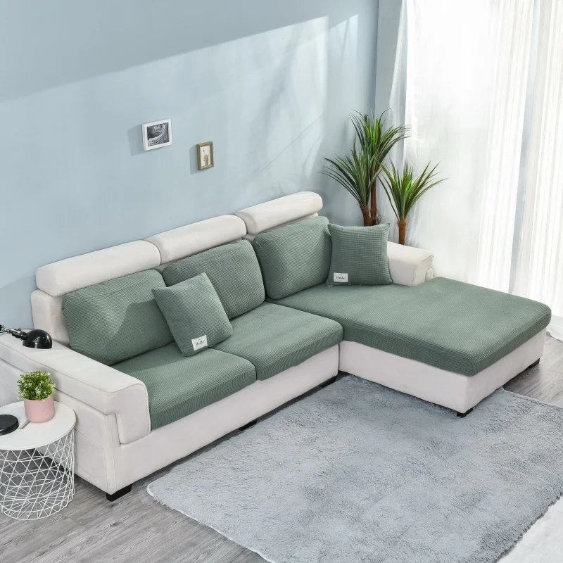 Polar Fleece Sofa Seat Cushion Cover Elastic Sofa Covers for Living Room Pet Kids Mat Chair Cover Furniture Protector 10 Sizes
