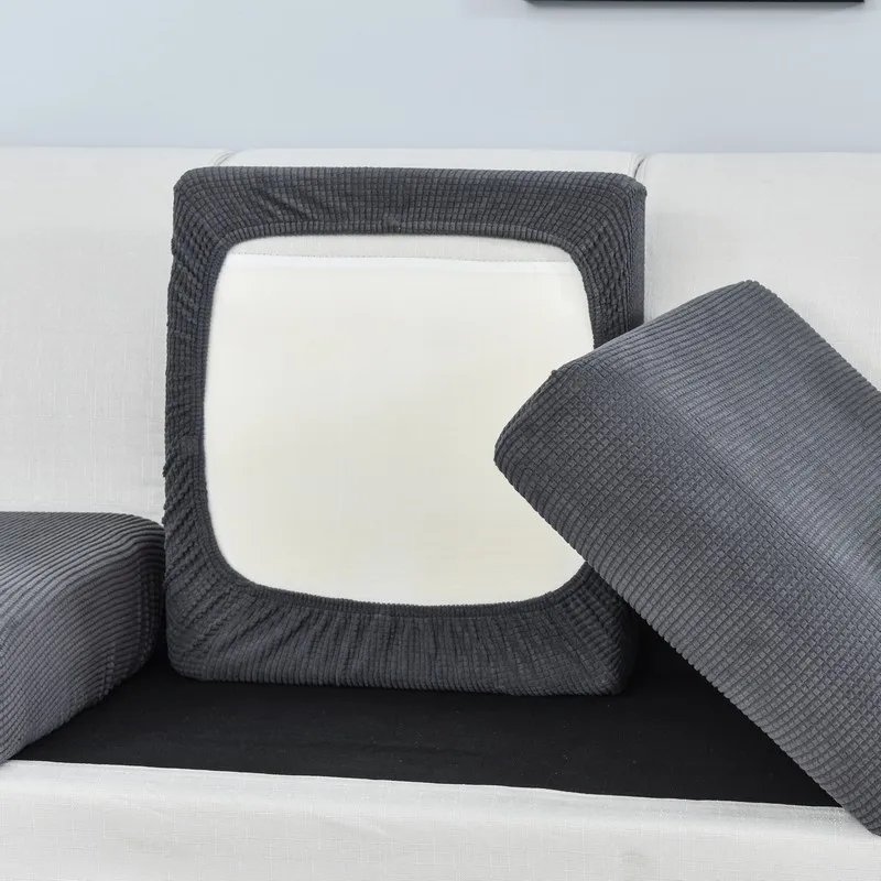Polar Fleece Sofa Seat Cushion Cover Elastic Sofa Covers for Living Room Pet Kids Mat Chair Cover Furniture Protector 10 Sizes