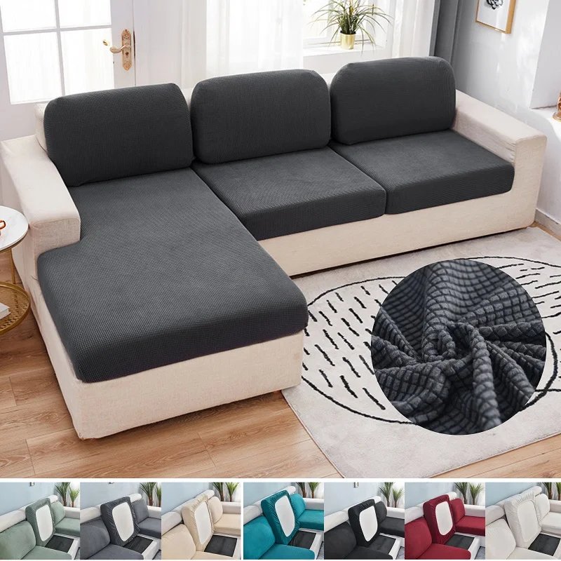 Polar Fleece Sofa Seat Cushion Cover Elastic Sofa Covers for Living Room Pet Kids Mat Chair Cover Furniture Protector 10 Sizes