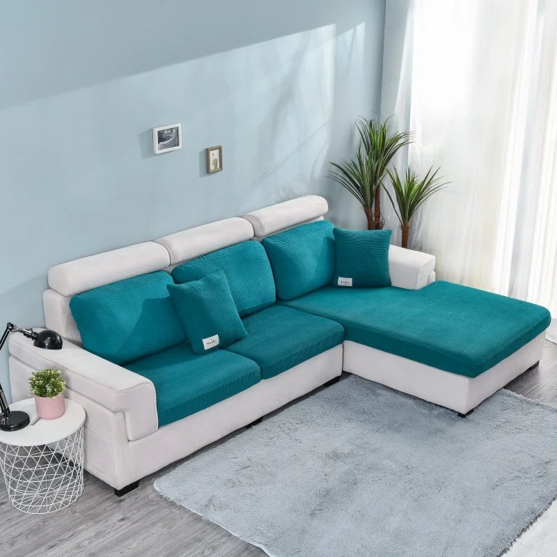 Polar Fleece Sofa Seat Cushion Cover Elastic Sofa Covers for Living Room Pet Kids Mat Chair Cover Furniture Protector 10 Sizes