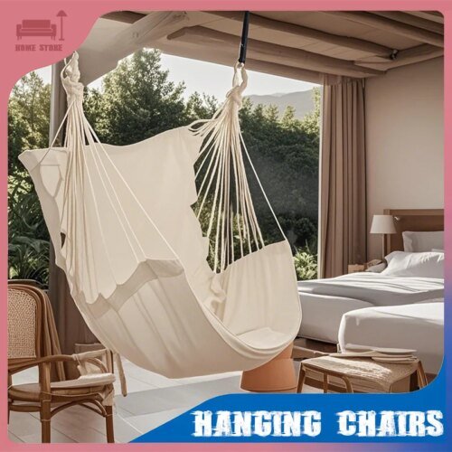 1PC Outdoor Rocking Chair Leisure Canvas Swing Chair Fabric Hammock Dormitory Portable Folding Hanging Chairs Outdoor Furniture