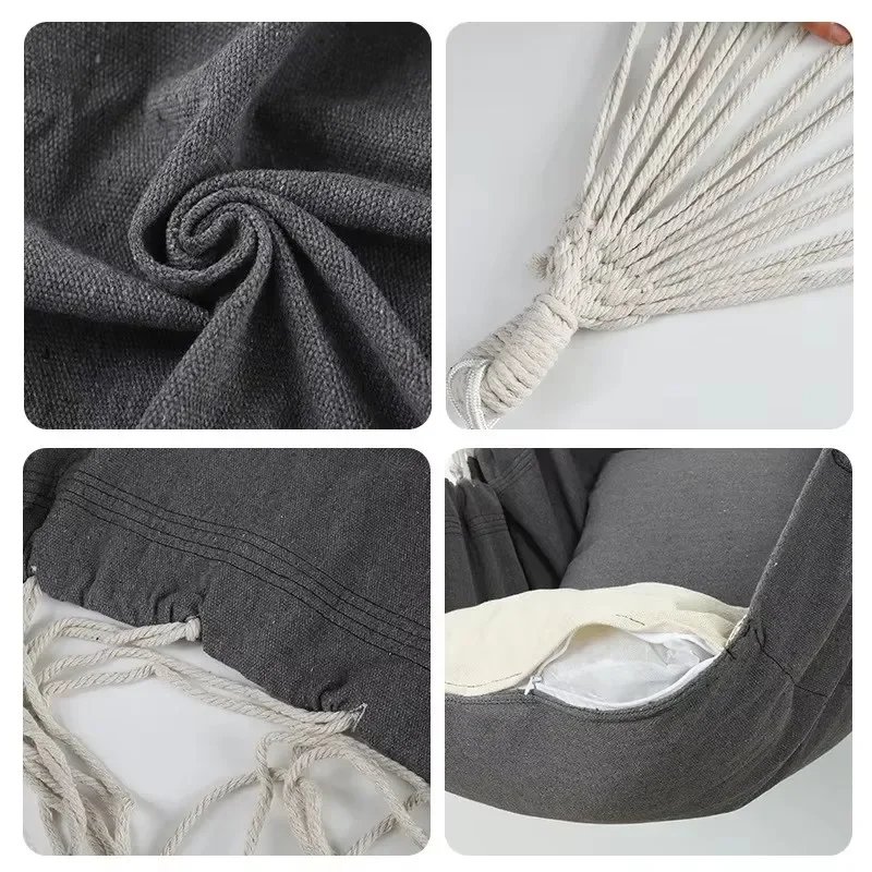 1PC Outdoor Rocking Chair Leisure Canvas Swing Chair Fabric Hammock Dormitory Portable Folding Hanging Chairs Outdoor Furniture
