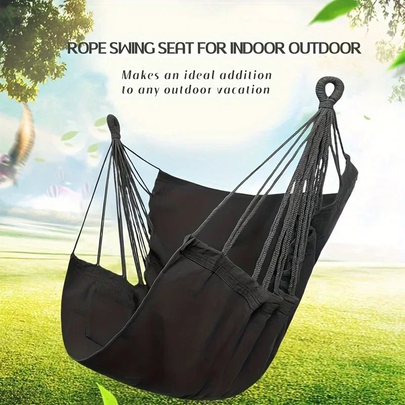 1PC Outdoor Rocking Chair Leisure Canvas Swing Chair Fabric Hammock Dormitory Portable Folding Hanging Chairs Outdoor Furniture