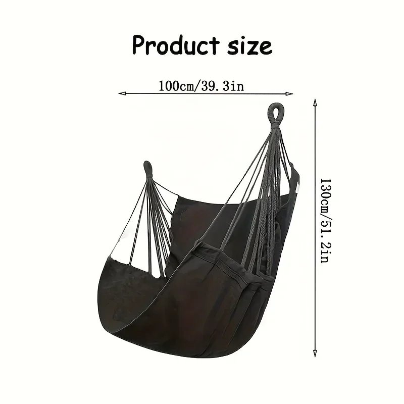 1PC Outdoor Rocking Chair Leisure Canvas Swing Chair Fabric Hammock Dormitory Portable Folding Hanging Chairs Outdoor Furniture