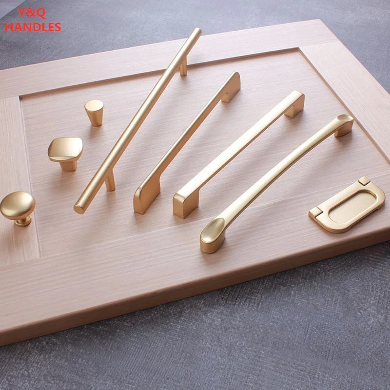 Handles Drawer Cabinet Furniture Kitchen Handles for Cabinet Knob Door Drawer Furniture Kitchen Pearl Golden Simplicity Hardware - Image 3