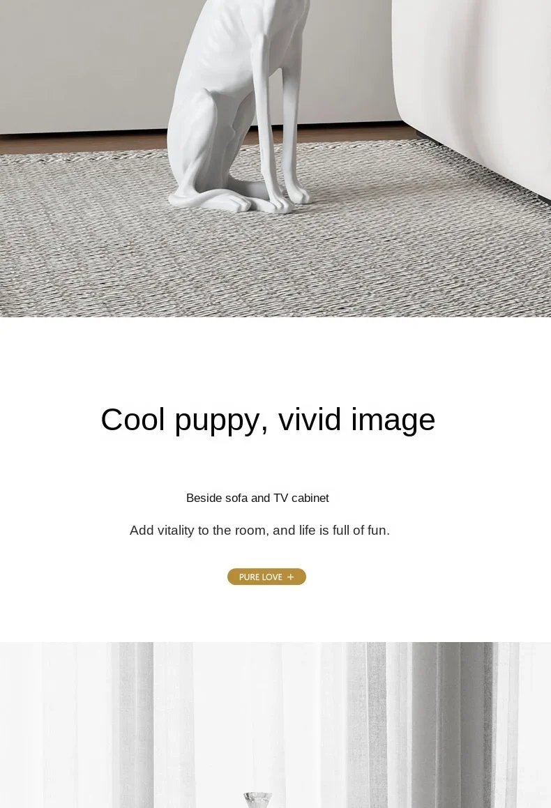 Modern Interior Designer Furniture, Dog Statue Sculpture, Coffee Table, Living Room Decoration, Side Table, Corner Table