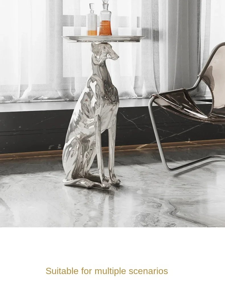 Modern Interior Designer Furniture, Dog Statue Sculpture, Coffee Table, Living Room Decoration, Side Table, Corner Table