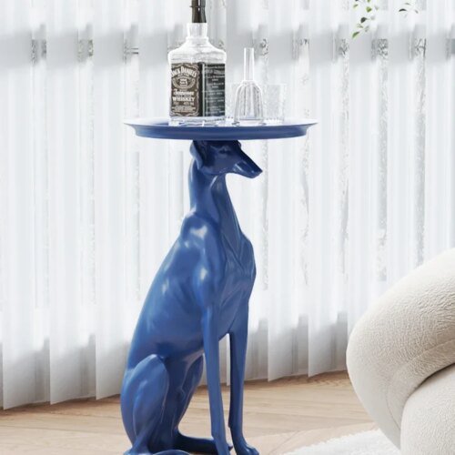 Modern Interior Designer Furniture, Dog Statue Sculpture, Coffee Table, Living Room Decoration, Side Table, Corner Table