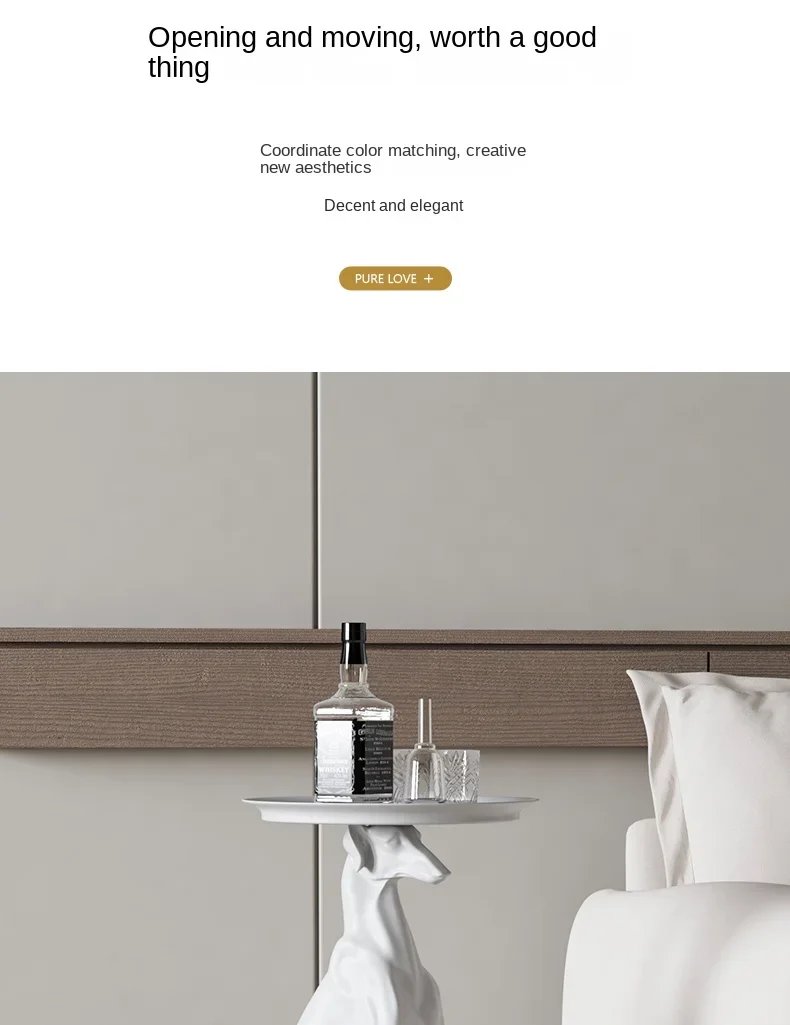 Modern Interior Designer Furniture, Dog Statue Sculpture, Coffee Table, Living Room Decoration, Side Table, Corner Table