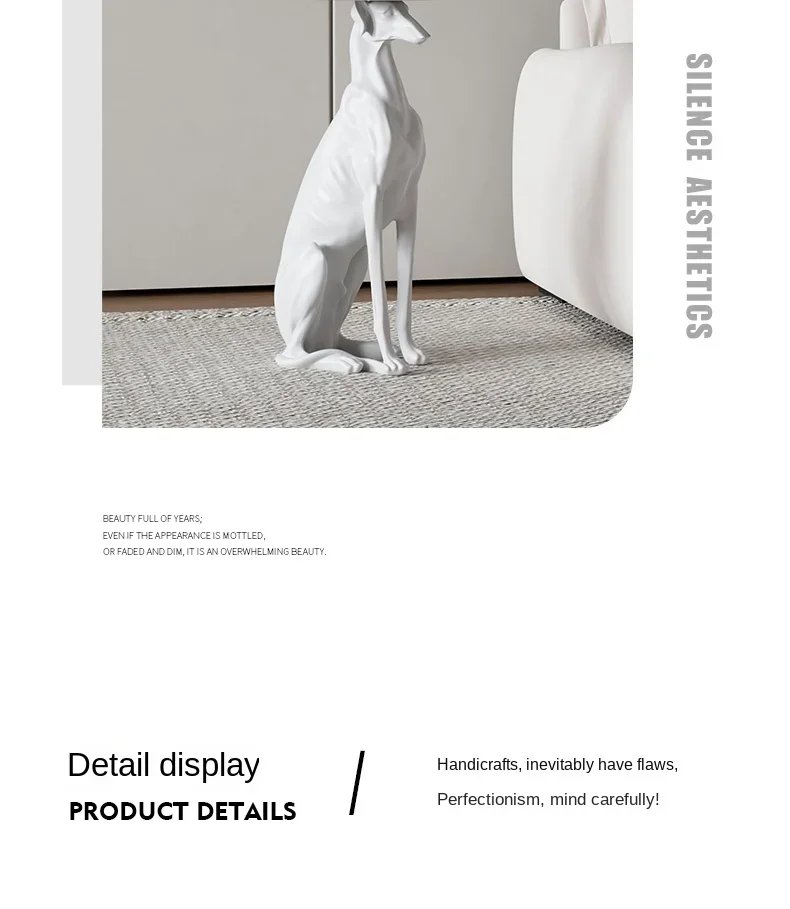 Modern Interior Designer Furniture, Dog Statue Sculpture, Coffee Table, Living Room Decoration, Side Table, Corner Table