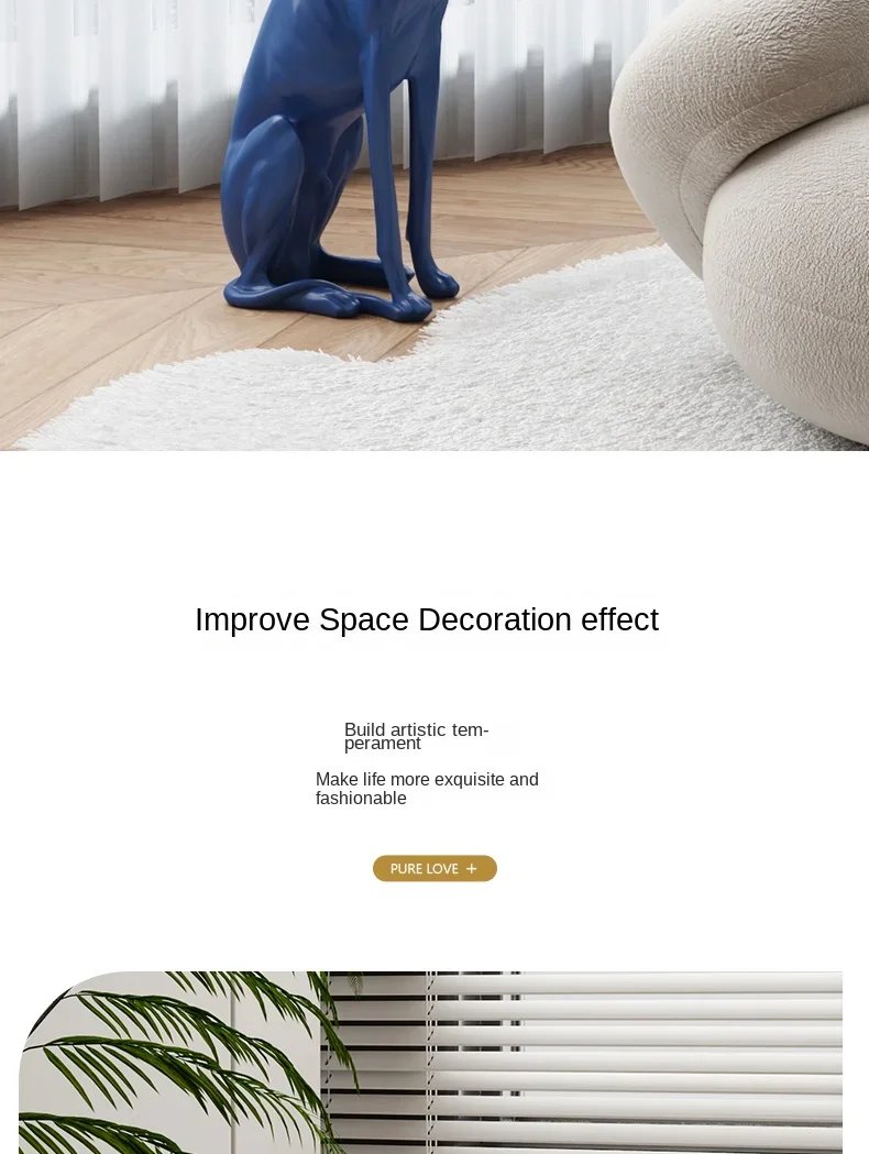 Modern Interior Designer Furniture, Dog Statue Sculpture, Coffee Table, Living Room Decoration, Side Table, Corner Table
