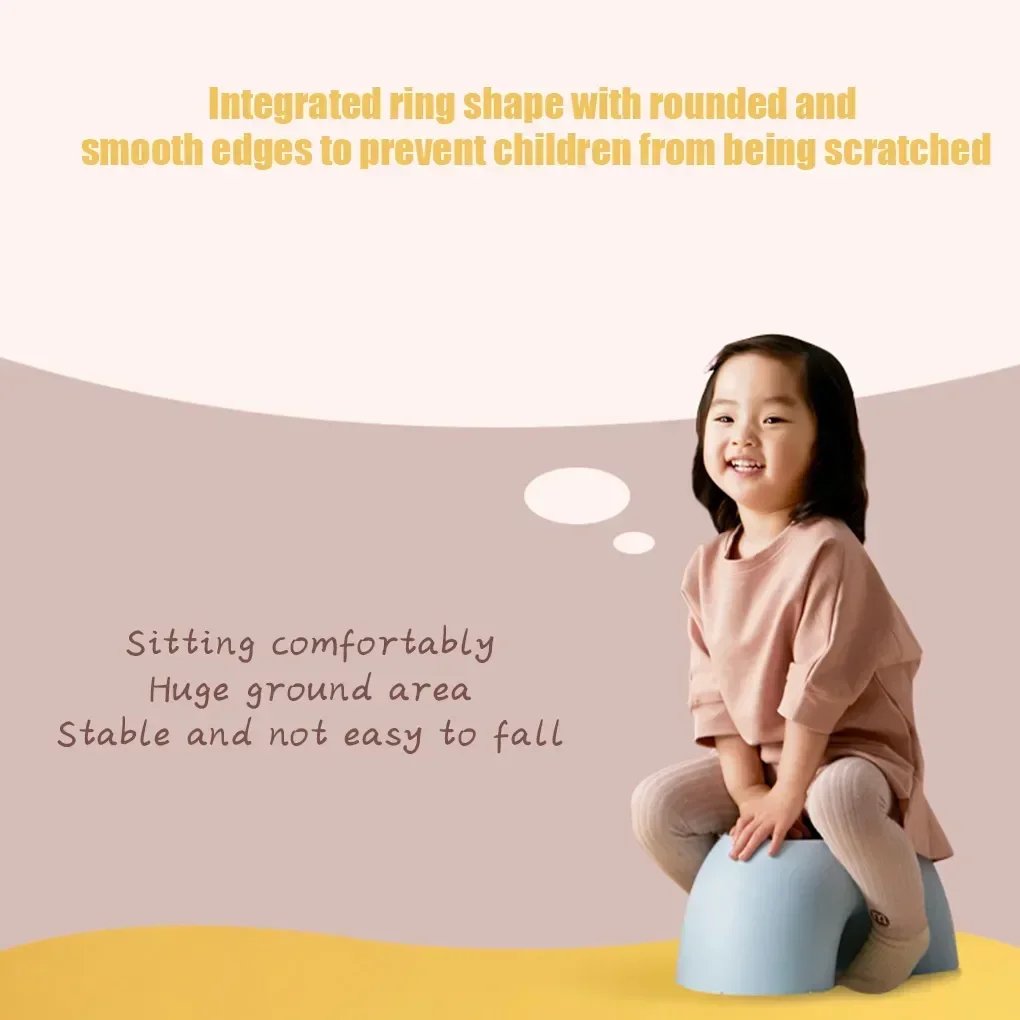 Stool Plastic Rainbow Shape Footstool Safety Kids Step Stool Seat For Living Room Indoor Furniture Children'S Stool Toy - Image 4