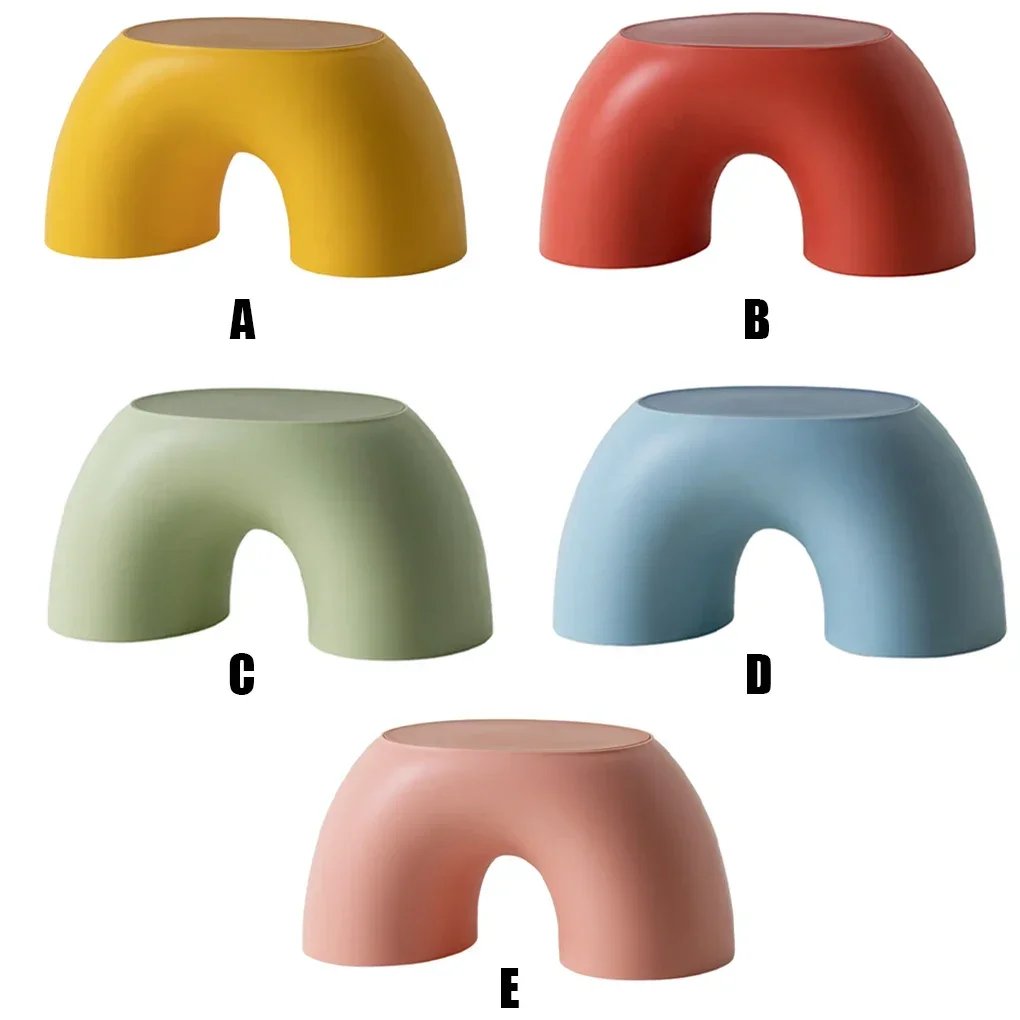 Stool Plastic Rainbow Shape Footstool Safety Kids Step Stool Seat For Living Room Indoor Furniture Children'S Stool Toy Stool Plastic Rainbow Shape Footstool Safety Kids Step Stool Seat For Living Room Indoor Furniture Children'S Stool Toy