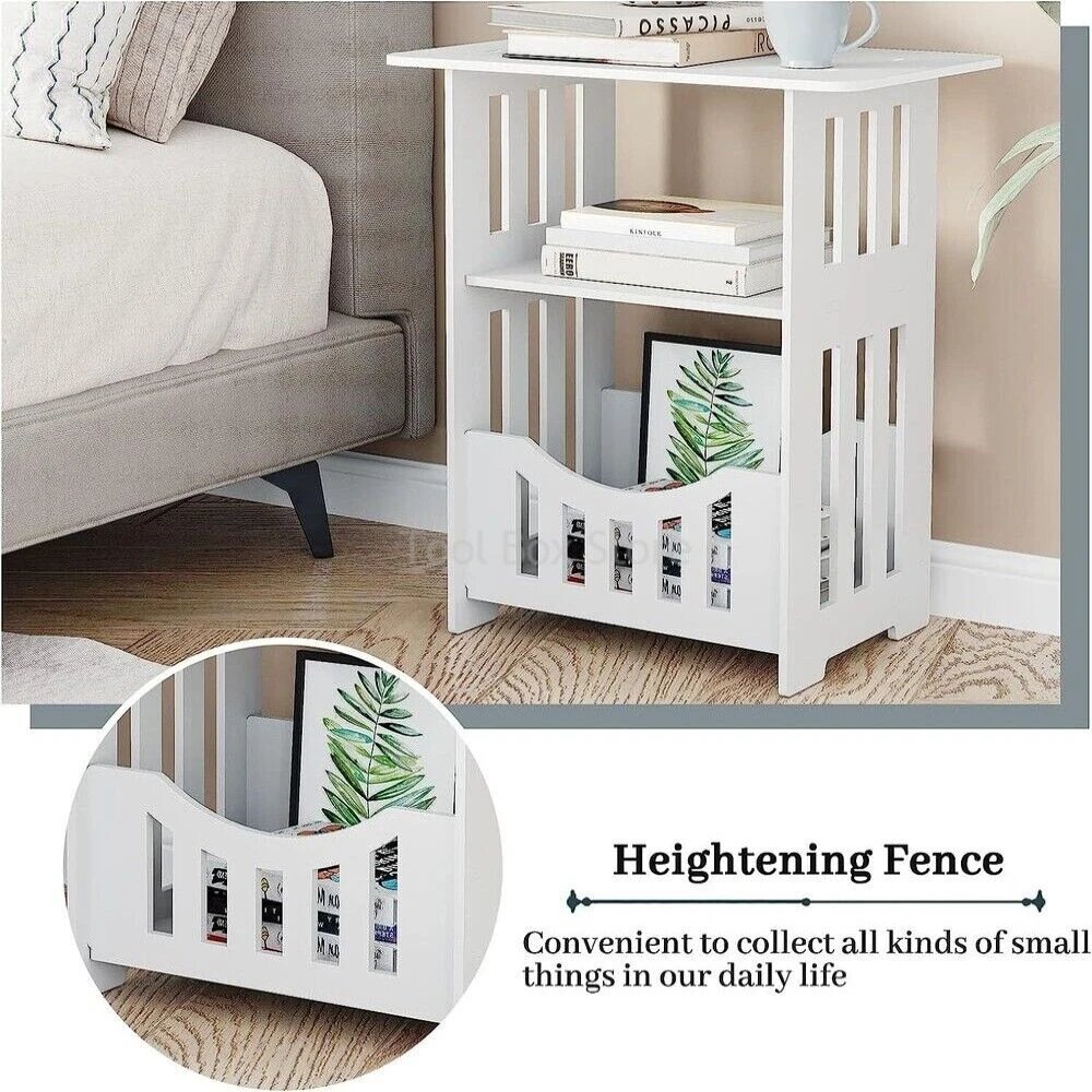 New Modern Nordic Style Wooden Storage Table Multipurpose Bedside Living Room Organizer Bedroom furniture Bed Bedside Table