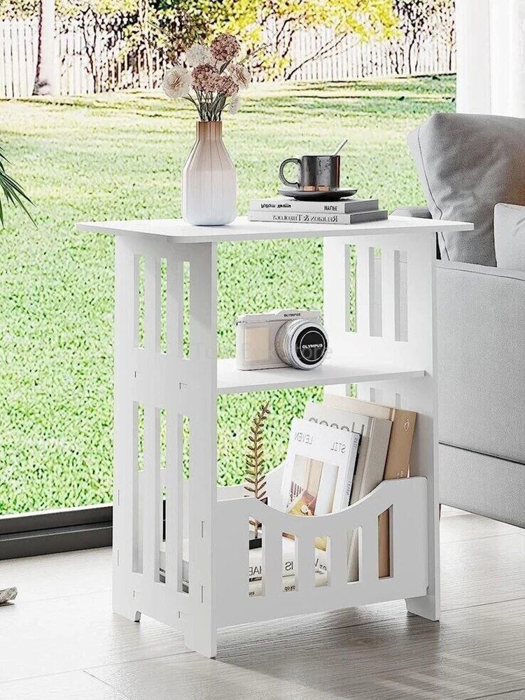 New Modern Nordic Style Wooden Storage Table Multipurpose Bedside Living Room Organizer Bedroom furniture Bed Bedside Table