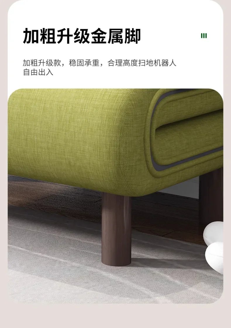 Home Furniture Modern Simple Foldable Sofa Bed New Multi-functional Internet Celebrity Living Room Double Push Retractable Sofa