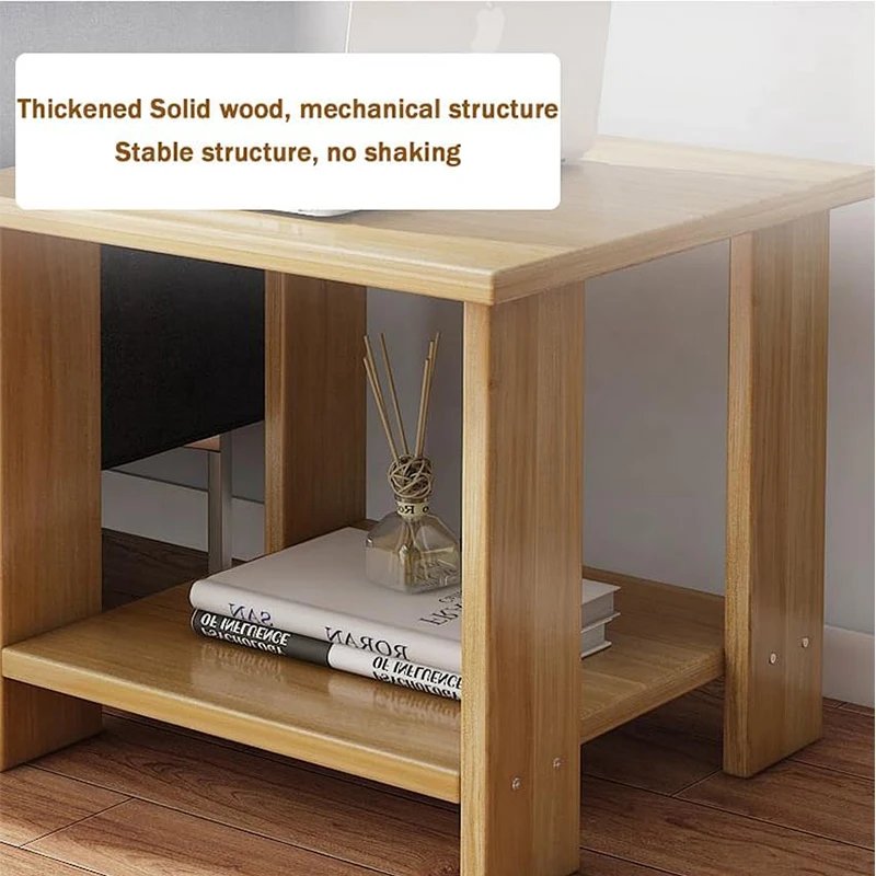 Simple Bedside table Solid Wood Nightstands Double-Layer Night table Living Room Sofa Side Table Modern Home Bedroom furniture Simple Bedside table Solid Wood Nightstands Double-Layer Night table Living Room Sofa Side Table Modern Home Bedroom furniture