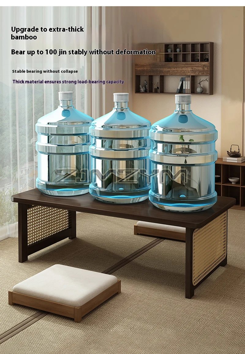 Window Tea Table Japanese Style Bay Low Table Bamboo Rattan Woven Coffee Table Foldable Storage Home Furniture Window Tea Table Japanese Style Bay Low Table Bamboo Rattan Woven Coffee Table Foldable Storage Home Furniture