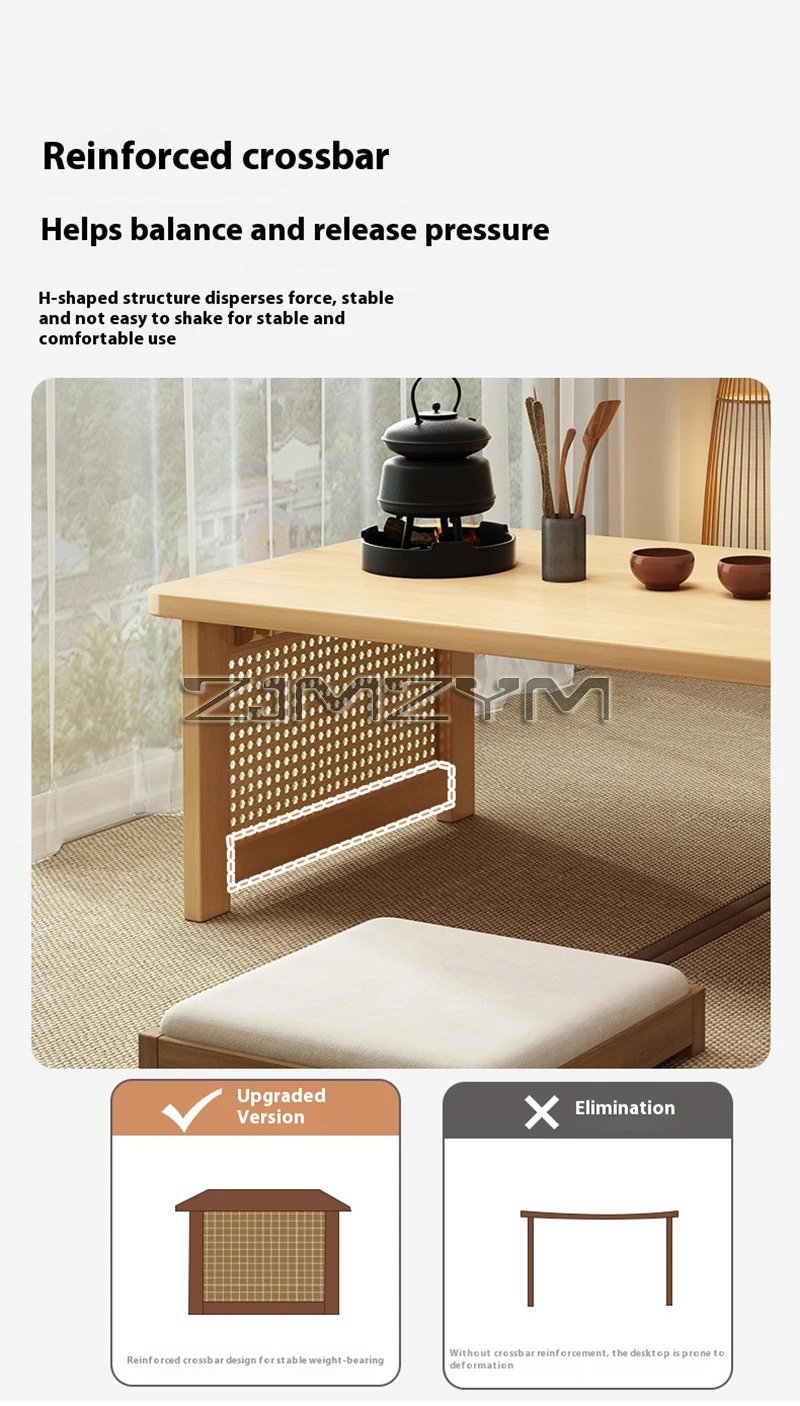 Window Tea Table Japanese Style Bay Low Table Bamboo Rattan Woven Coffee Table Foldable Storage Home Furniture Window Tea Table Japanese Style Bay Low Table Bamboo Rattan Woven Coffee Table Foldable Storage Home Furniture