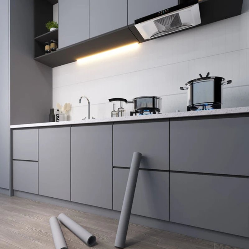 Kitchen Cabinet Self-adhesive Wallpaper Waterproof Oil-proof Thickened Desktop Door Furniture Wall Stickers Formaldehyde-free - Image 2