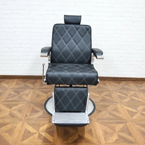 Barber Shop Barber Chair with Foot Pedal, 360° Rotatable, Hydraulic Lift, Black Chairs, Beauty Hair Salon Furniture Wholesale