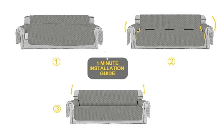Waterproof Sofa Cover 1/2/3/4 Seater Anti-Slip Couch Slipcover Pet Dog Mats Kids Furniture Protector Covers Washable Room Decor Waterproof Sofa Cover 1/2/3/4 Seater Anti-Slip Couch Slipcover Pet Dog Mats Kids Furniture Protector Covers Washable Room Decor