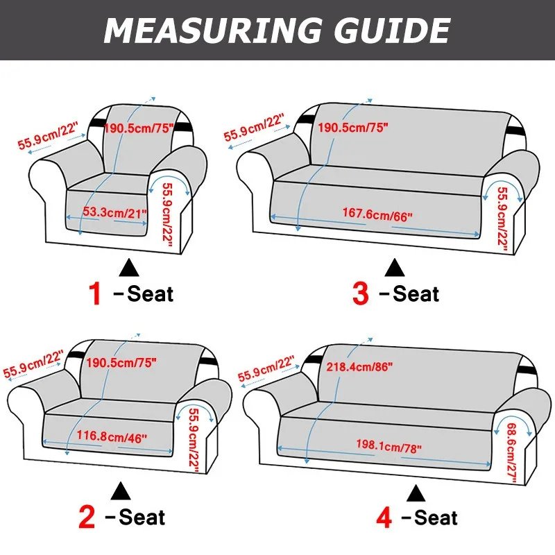 Waterproof Sofa Cover 1/2/3/4 Seater Anti-Slip Couch Slipcover Pet Dog Mats Kids Furniture Protector Covers Washable Room Decor - Image 4