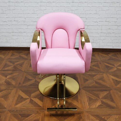 Barber Shop Barber Chair, 360° Rotatable, Hydraulic Lift, Pink Chairs, New Design, Customizable Hair Salon Furniture Wholesale