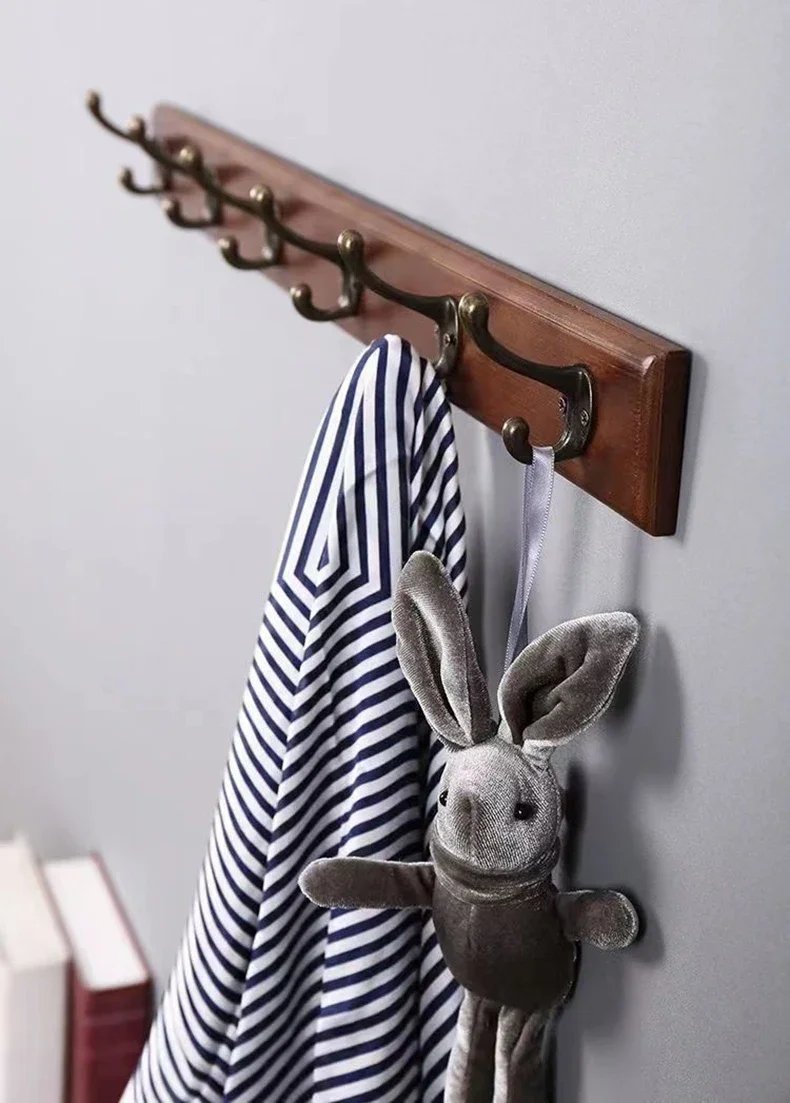 Wall Mounted Solid Wood Coat Rack with Hooks Space Saving Closet Organizer for Hats Jackets Entrance Hallway Decor Furniture Wall Mounted Solid Wood Coat Rack with Hooks Space Saving Closet Organizer for Hats Jackets Entrance Hallway Decor Furniture