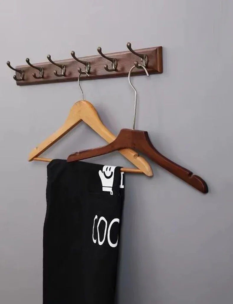 Wall Mounted Solid Wood Coat Rack with Hooks Space Saving Closet Organizer for Hats Jackets Entrance Hallway Decor Furniture Wall Mounted Solid Wood Coat Rack with Hooks Space Saving Closet Organizer for Hats Jackets Entrance Hallway Decor Furniture
