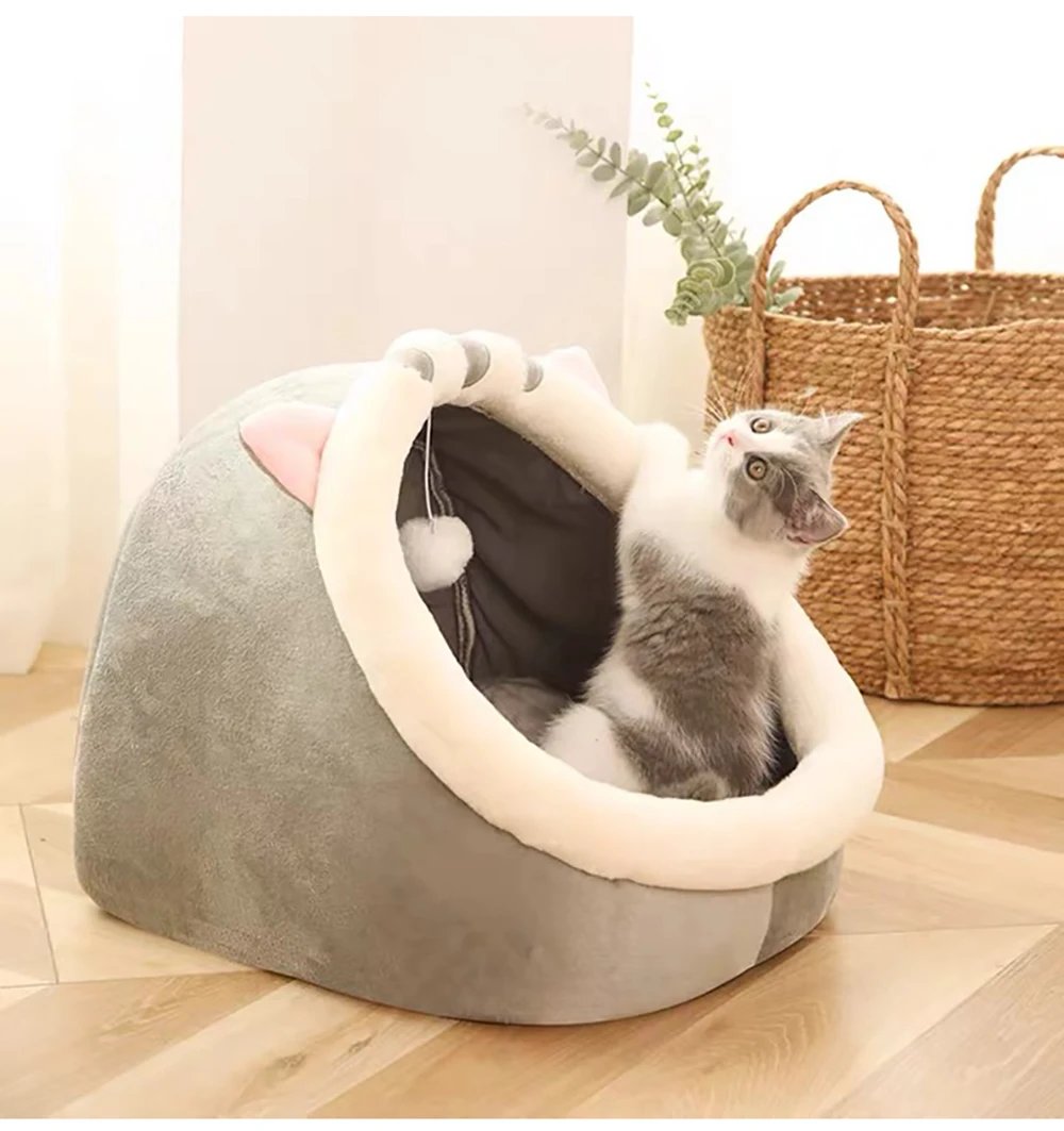 Deep Sleep Cat Bed Cartoon Pet Bed Foldable Removable Washable Pet Sleeping Bed for Small Dog Mat Bag Cave Cats Bed Deep Sleep Cat Bed Cartoon Pet Bed Foldable Removable Washable Pet Sleeping Bed for Small Dog Mat Bag Cave Cats Bed