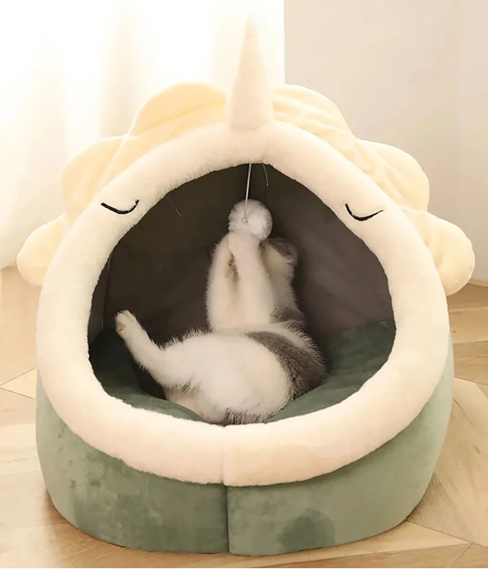 Deep Sleep Cat Bed Cartoon Pet Bed Foldable Removable Washable Pet Sleeping Bed for Small Dog Mat Bag Cave Cats Bed Deep Sleep Cat Bed Cartoon Pet Bed Foldable Removable Washable Pet Sleeping Bed for Small Dog Mat Bag Cave Cats Bed