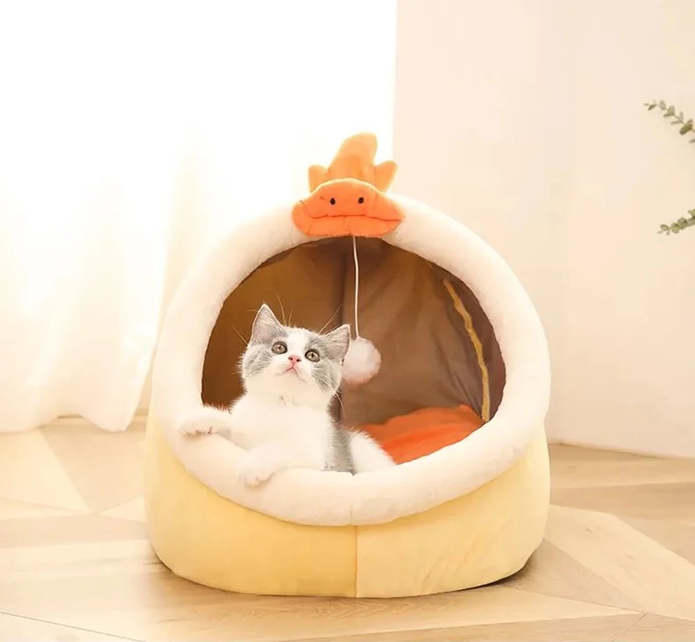 Deep Sleep Cat Bed Cartoon Pet Bed Foldable Removable Washable Pet Sleeping Bed for Small Dog Mat Bag Cave Cats Bed Deep Sleep Cat Bed Cartoon Pet Bed Foldable Removable Washable Pet Sleeping Bed for Small Dog Mat Bag Cave Cats Bed