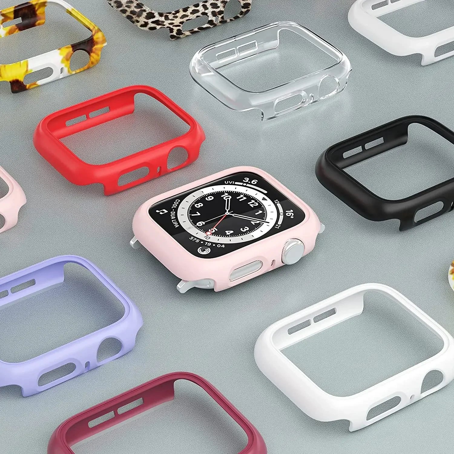 Cover for Apple Watch Case 45mm 41mm 44mm 40mm 42mm 38mm 46 49 mm Accessories PC Protector bumper iWatch Series 8 7 SE 6 5 4 3 9