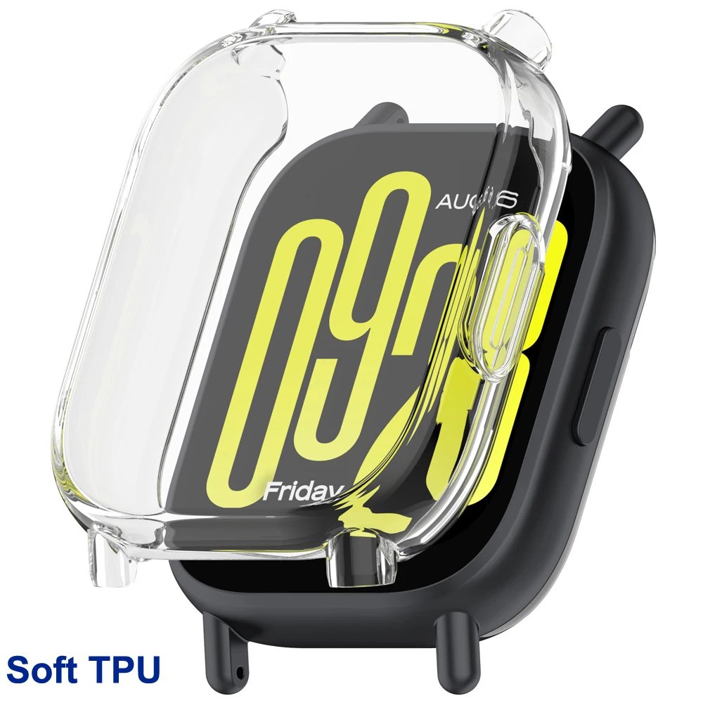 Tempered Glass+PC Case For Xiaomi Redmi Watch 5 Active/Lite Cover Soft TPU Screen Protector Watch Cases For Redmi Watch 5 Lite